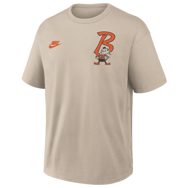 Nike NFL Browns Rewind T-Shirt - Men's - Beige - Image 2