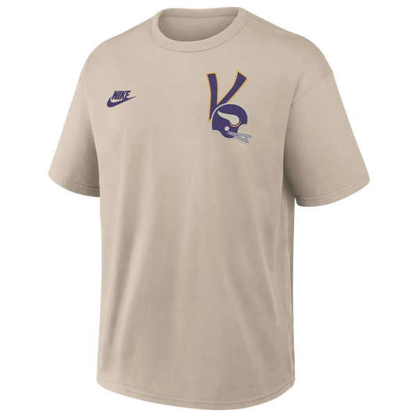 Nike NFL Vikings Short Sleeve T-Shirt - Men's - Beige - Image 2