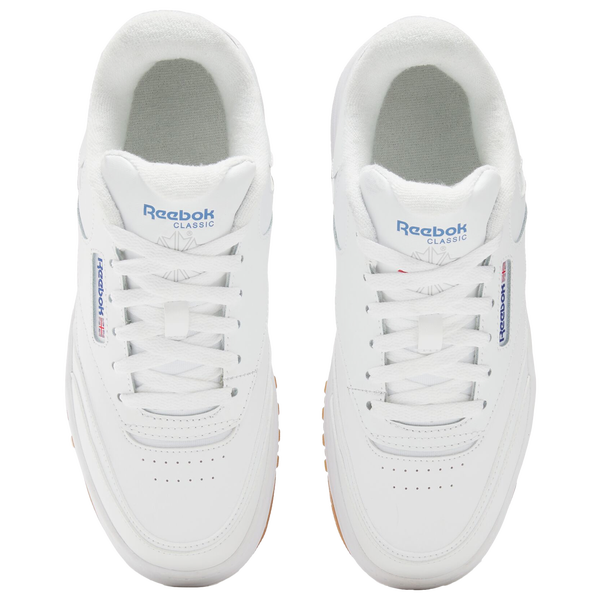 Reebok Club C Extra - Girls' Grade School - Footwear White/Footwear White/Vector Blue - Image 4