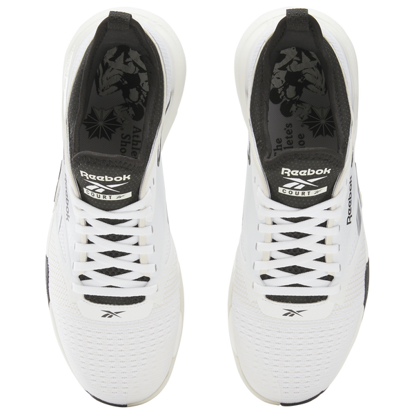 Reebok Nano Court - Men's - Footwear White/Black - Image 4