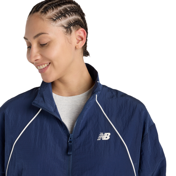 New Balance Legacy Jacket - Women's - Navy - Image 4