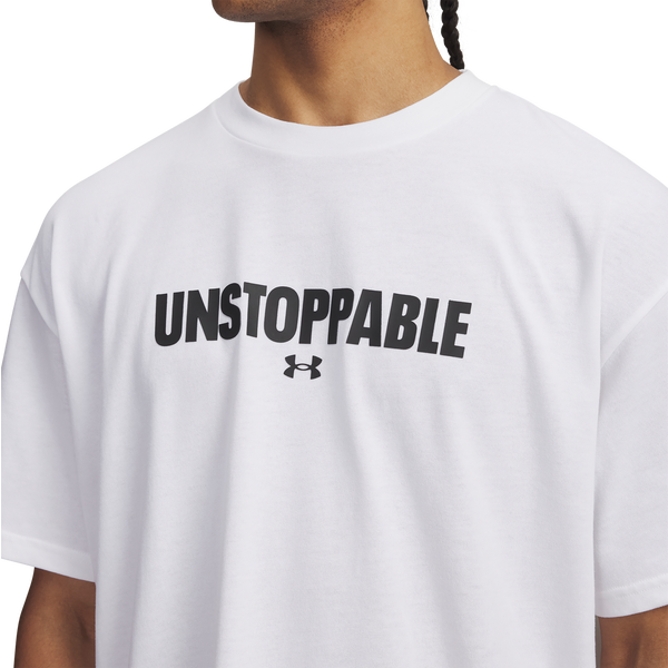 Under Armour Unstoppable T-Shirt - Men's - White/Black - Image 3