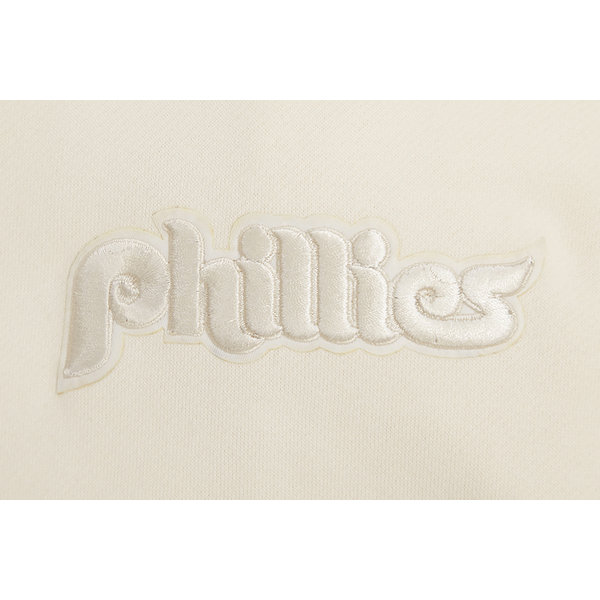 Pro Standard PHILLIES NEUTRAL DROP SHOULDER FLC PO HOODIE - Men's - Eggshell - Image 7