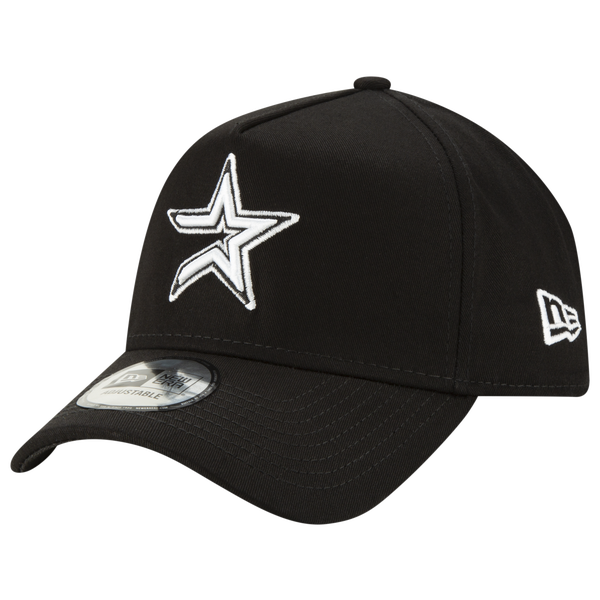 New Era Astros 9Forty A Frame Cap - Men's - White/Black - Image 2