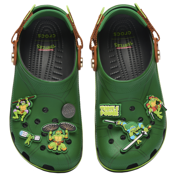 Crocs TMNT Classic Clogs - Men's - Black/Green/Brown
