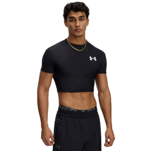 Under Armour Heatgear Og Compression Crop - Men's - Black/White
