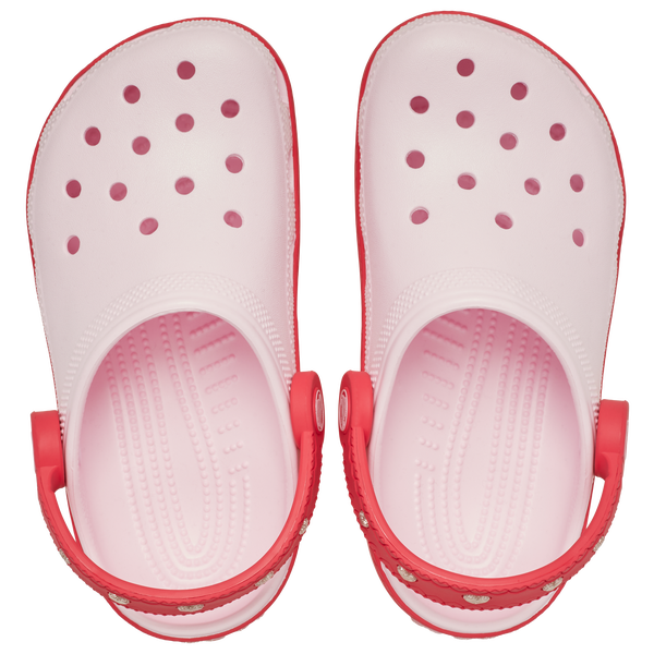 Crocs Vday Clogs With Heart Back Strap - Girls' Grade School - Digital Raspberry/Pink Milk - Image 5