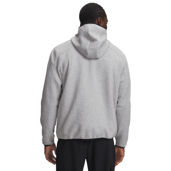 Under Armour Unstoppable Fleece Full Zip - Men's - Gray/Black - Image 2