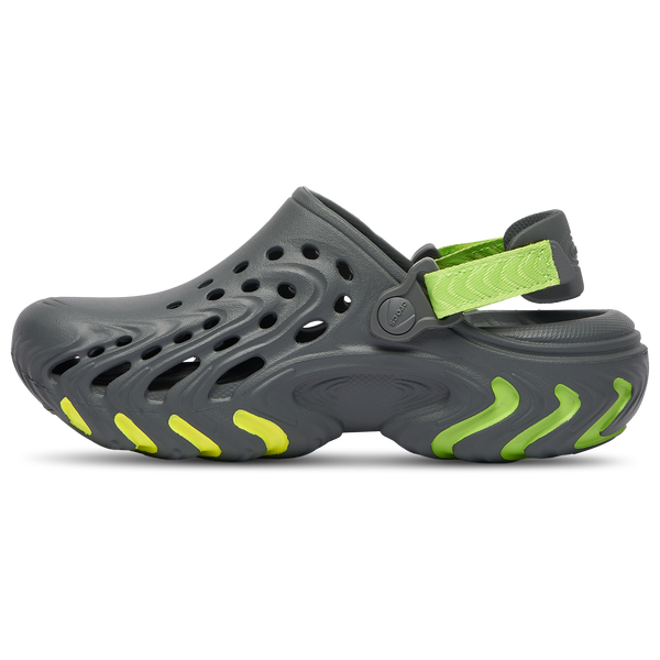 Crocs Echo II Clogs - Boys' Grade School - Green Burst/Black - Image 2