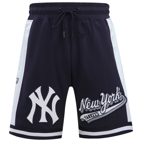 Pro Standard Yankees Script Tail DK 2.0 Shorts - Men's - Midnight Navy