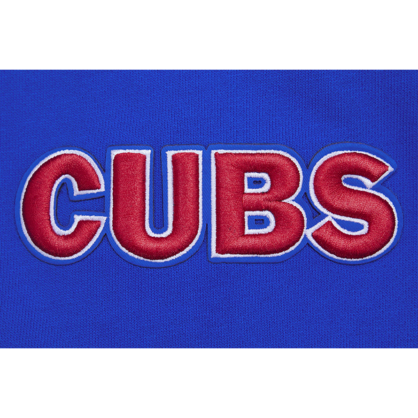 Pro Standard CUBS SCRIPT TAIL RIB FLC PO HOODIE - Men's - Royal Blue/Red - Image 8