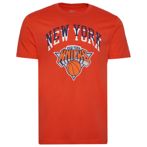 New Era Knicks Short Sleeve T-Shirt - Men's - Orange/Blue