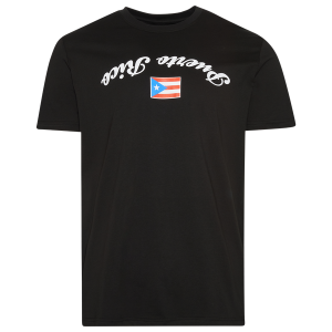 New Era Puerto Rico Upside Down T-Shirt - Men's - Black/White/Red