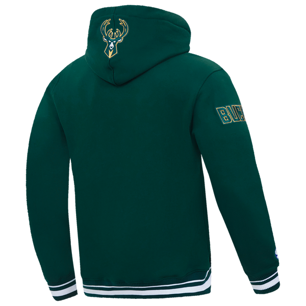Pro Standard BUCKS SCRIPT TAIL RIB FLC PO HOODIE - Men's - Forest Green - Image 4