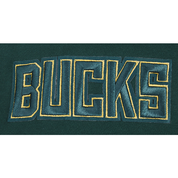 Pro Standard BUCKS SCRIPT TAIL RIB FLC PO HOODIE - Men's - Forest Green - Image 6