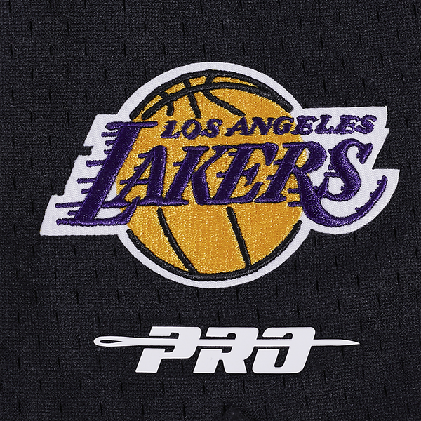 Pro Standard LAKERS SCRIPT TAIL DK 2.0 SHORT - Men's - White/Black - Image 5