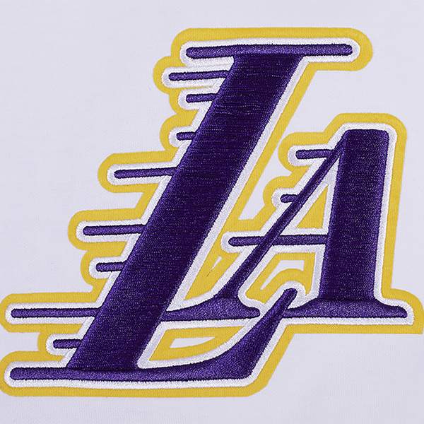 Pro Standard LAKERS SCRIPT TAIL DK 2.0 SHORT - Men's - White/Black - Image 7