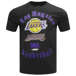 Pro Standard LAKERS OLD ENGLISH SJ TEE - Men's - Black