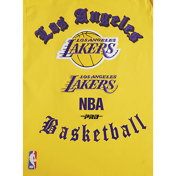Pro Standard LAKERS OLD ENGLISH SJ TEE - Men's - Yellow - Image 5