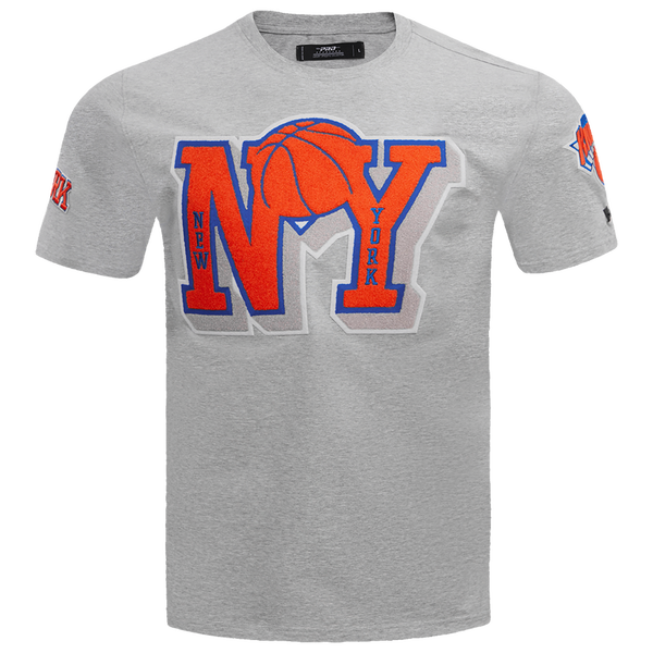 Pro Standard Knicks Mash Up T-Shirt - Men's - Heather Grey
