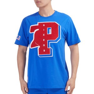Pro Standard 76ERS MASH UP SJ TEE - Men's - Royal Blue