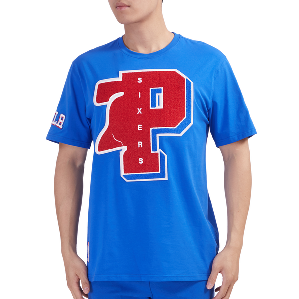 Pro Standard 76ERS MASH UP SJ TEE - Men's - Royal Blue