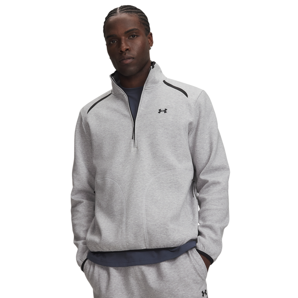 Under Armour Unstoppable Fleece 1/2 Zip - Men's - Black/Gray