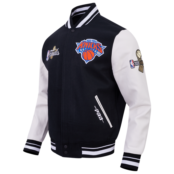 Pro Standard Knicks NBA Finals 2026 Rib Wool Varsity Jacket - Men's - Black - Image 5