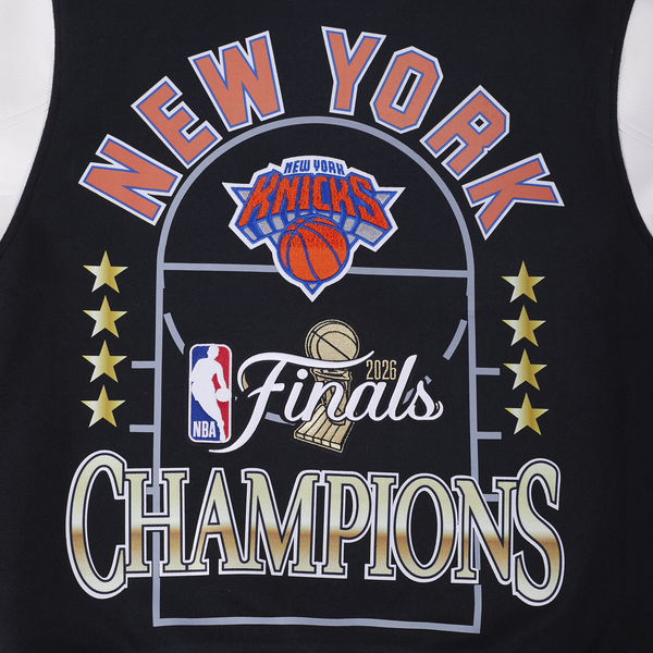 Pro Standard Knicks NBA Finals 2026 Rib Wool Varsity Jacket - Men's - Black - Image 8