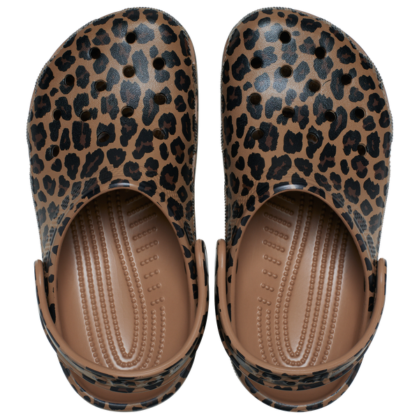 Crocs Leopard Classic Clogs - Girls' Grade School - Sepia Leopard - Image 3