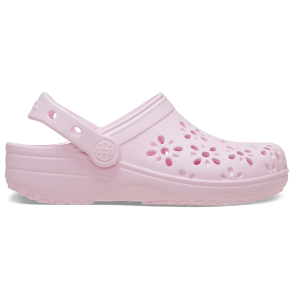 Crocs Floral Cutout Clogs - Girls' Preschool - Pink Milk