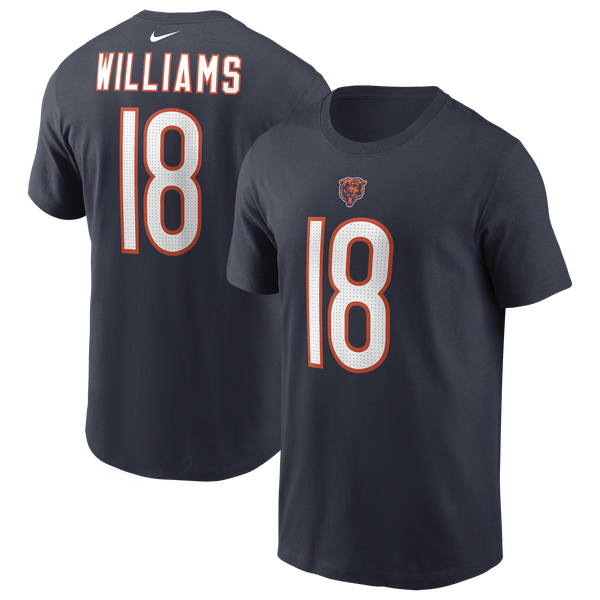 Nike Caleb Williams Bears Short Sleeve T-Shirt - Men's - Marine