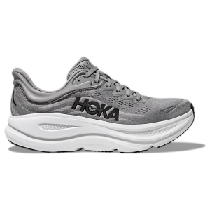 HOKA Bondi 9 - Men's - White/Grey/Black