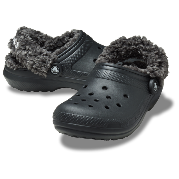Crocs Classic Fleece Lined Clogs - Men's - Black - Image 5