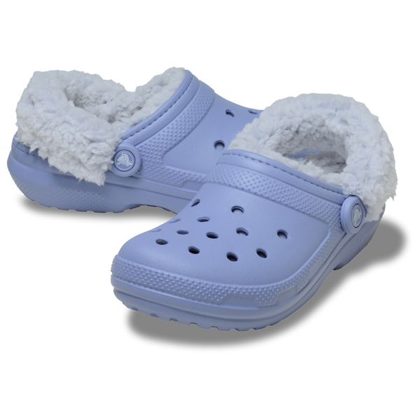 Crocs Classic Fleece Lined Clogs - Men's - Blue Haze - Image 5