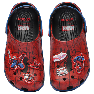 Crocs Classic Clogs Spider-Man - Boys' Grade School - Red/Blue