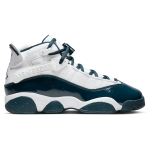 Jordan 6 Rings - Boys' Grade School - White/Metallic Gold/Armory Navy