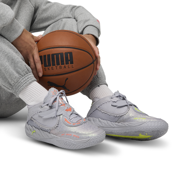 PUMA MB.05 Metallic - Men's - Dusky Grey/Rickie Orange - Image 7