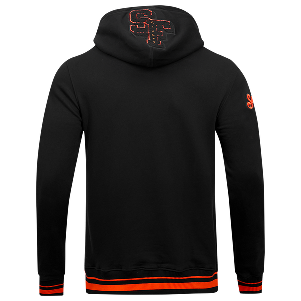 Pro Standard GIANTS MASH UP RIB FLC PO HOODIE - Men's - Black/Orange - Image 2