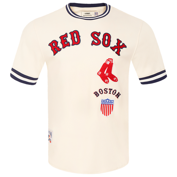 Pro Standard RED SOX RETRO CLASSIC DK TEE - Men's - Eggshell/Midnight Navy