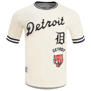 Pro Standard TIGERS RETRO CLASSIC DK TEE - Men's - Eggshell/Midnight Navy
