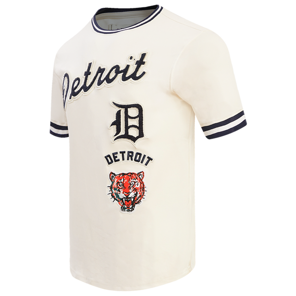Pro Standard TIGERS RETRO CLASSIC DK TEE - Men's - Eggshell/Midnight Navy - Image 3