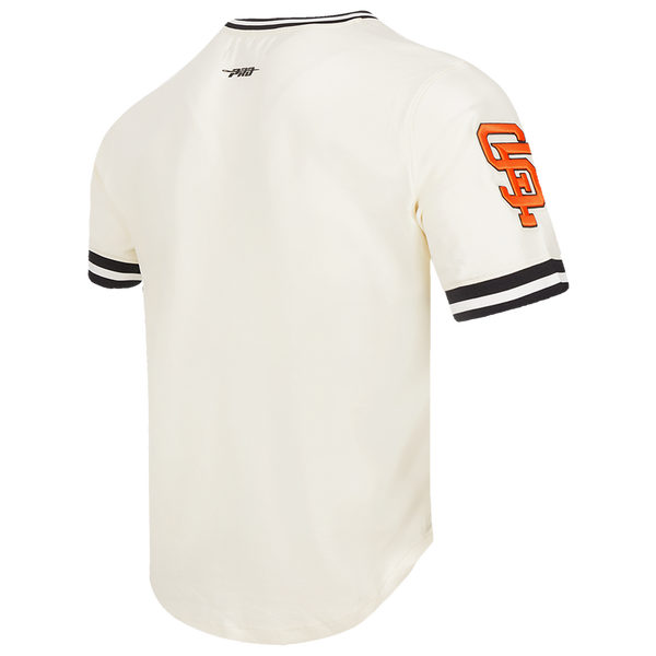 Pro Standard GIANTS RETRO CLASSIC DK TEE - Men's - Eggshell/Black - Image 4