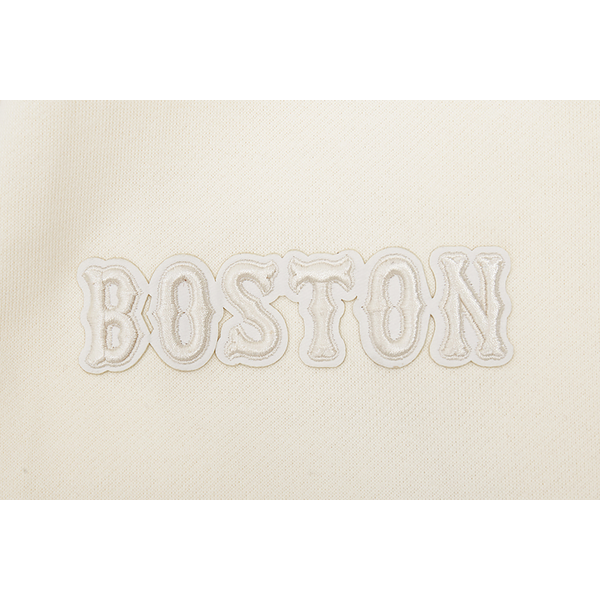 Pro Standard RED SOX NEUTRAL DROP SHOULDER FLC PO HOODIE - Men's - Eggshell - Image 5