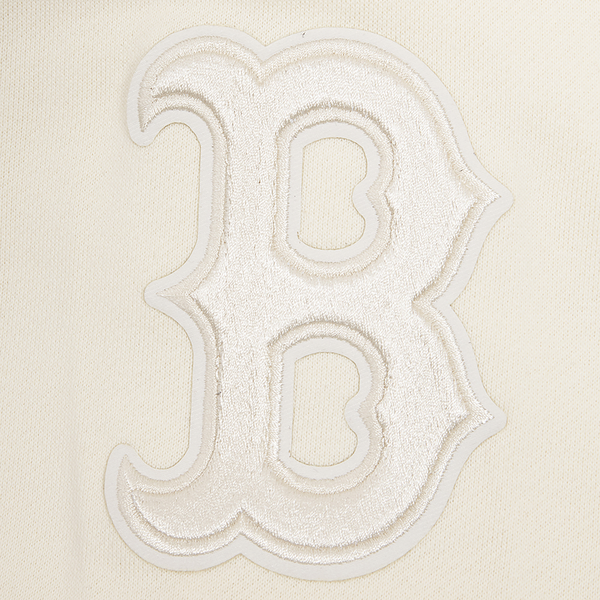 Pro Standard RED SOX NEUTRAL DROP SHOULDER FLC PO HOODIE - Men's - Eggshell - Image 6