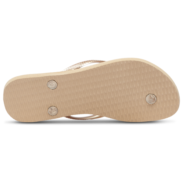 Havaianas Slim Sandals - Women's - Sand Grey/Light Gold - Image 5
