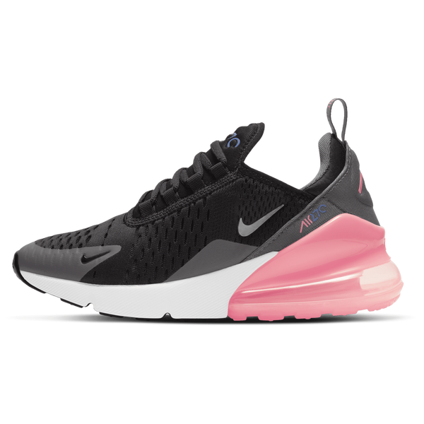 Nike Air Max 270 - Boys' Grade School - Black/Metallic Silver/Smoke Grey - Image 2