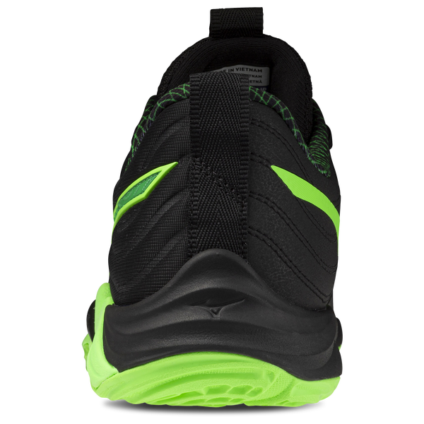 Mizuno Wave Momentum Elite - Men's - Black/Green - Image 3