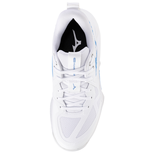 Mizuno Wave Momentum Pro - Women's - White/Baby Blue - Image 4