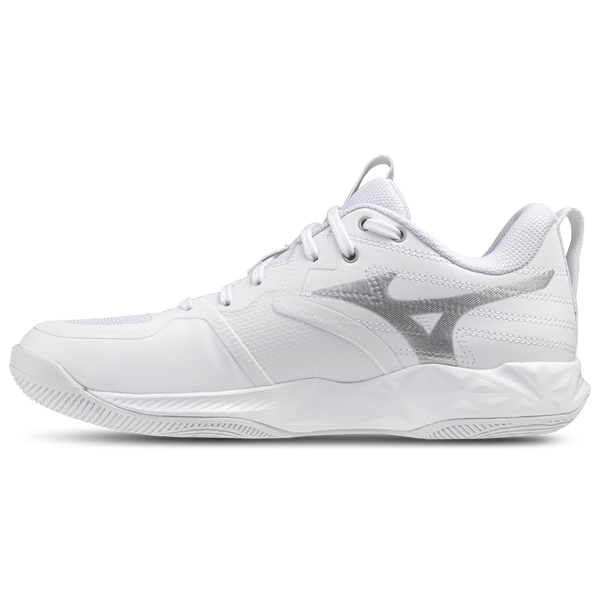 Mizuno Wave Momentum Pro - Women's - White/Silver - Image 2